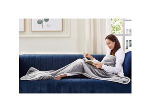 Animal Print Foot Pocket Blanket - Sherpa Throw Blanket for Bed, Couch 28 x 70 Tenley, Light Grey Animal Print Foot Pocket Blanket - Sherpa Throw Blanket for Bed, Couch 28 x 70 Tenley, Light Grey