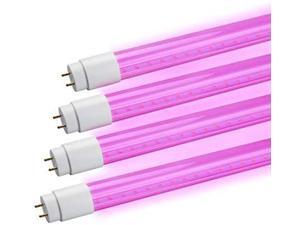 GrowLED LED Bypass T8 - LED Grow Light Tube for Garden, Hydroponic, and Greenhouse - 18 Watts - Red/Blue Spectrum, Bypass Ballast Required, Direct Wire, UL Listed, Work Without Ballast, Pack of 4 GrowLED LED Bypass T8 - LED Grow Light Tube for Garden, Hydroponic, and Greenhouse - 18 Watts - Red/Blue Spectrum, Bypass Ballast Required, Direct Wire, UL Listed, Work Without Ballast, Pack of 4
