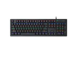 Rapoo V508 Backlit Gaming Keyboard Red Switch 104 Full-size 17 Kinds Light Mode RGB Full Key without Conflict Spill-resistant Design