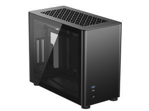 JONSBO A4 Ver1.1 ITX Computer Case Support 240mm Radiator SFX-L PSU 325mm Vertical GPU Vertical Airflow Tempered Glass Side Panel Separated Cabinet Magnalium Case - Black JONSBO A4 Ver1.1 ITX Computer Case Support 240mm Radiator SFX-L PSU 325mm Vertical GPU Vertical Airflow Tempered Glass Side Panel Separated Cabinet Magnalium Case - Black