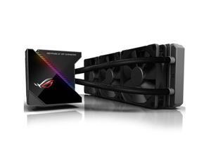 ASUS ROG Ryujin 360 RGB AIO Liquid CPU Cooler 360mm Radiator (Three 120mm 4-pin Noctua iPPC PWM Fans) with LIVEDASH OLED Panel and FanXpert Controls
