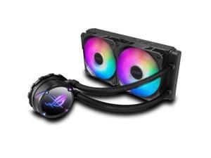 ASUS ROG STRIX LC II 240 ARGB AIO Liquid CPU Cooler 240mm Radiator (Two 120mm 4-pin PWM Fans) with Armoury Creat Controls ASUS ROG STRIX LC II 240 ARGB AIO Liquid CPU Cooler 240mm Radiator (Two 120mm 4-pin PWM Fans) with Armoury Creat Controls