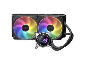 ASUS ROG STRIX LC II 280 RGB AIO Liquid CPU Cooler 280mm Radiator (Dual 140mm 4-pin PWM Fans) with Armoury Creat Controls ARGB