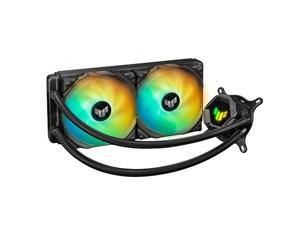 ASUS TUF Gaming LC 240 ARGB All-in-one Liquid CPU Cooler, Aura Sync, TUF 120mm ARGB Radiator Fans with Fan Blade Groove Design ASUS TUF Gaming LC 240 ARGB All-in-one Liquid CPU Cooler, Aura Sync, TUF 120mm ARGB Radiator Fans with Fan Blade Groove Design