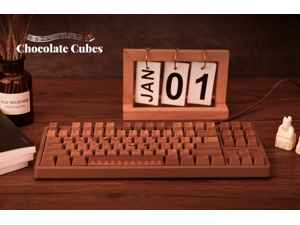 Ajazz AK533 Chocolate cube 87 Non-Conflicting keys Mechanical Gaming keyboard-Pink Switch (linear switch)