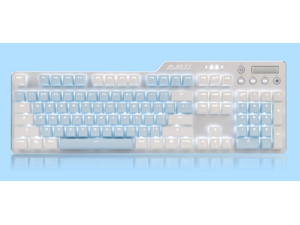 Ajazz AK35I N-key Rollover Ergonomic Design,Cool Exterior USB Wired Blue Switch Mechanical Gaming White Backlit Keyboard For Office And Game, DIY PBT Keycaps - Cherry Blossom Version Ajazz AK35I N-key Rollover Ergonomic Design,Cool Exterior USB Wired Blue Switch Mechanical Gaming White Backlit Keyboard For Office And Game, DIY PBT Keycaps - Cherry Blossom Version