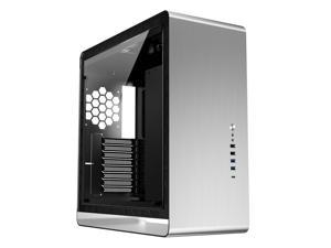 JONSBO UMX6 Gaming Computer Case Support E-ATX Motherboard Support 360mm/280mm /240mm Liquid Cooler USB 3.0 *2 Silver Temper Glass Panel Version (Accessories are not included)