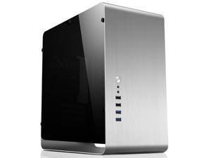 JONSBO UMX3 Gaming Computer Case Support M-ATX/ ITX Motherboard 140mm Radiator Tempered Glass Panel Version-Sliver
