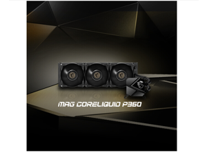 MSI MAG Series CORELIQUID P360 AIO Liquid CPU Cooler, 360mm Radiator, Three 120mm PWM Fans