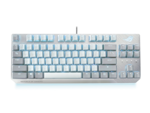 ASUS ROG Strix Scope NX TKL Moonlight White Wired Mechanical RGB Gaming Keyboard (ROG NX Red Linear Switches, Aluminum Frame, Aura Sync Lighting, Tenkeyless Design, Quick Toggle Media Keys)