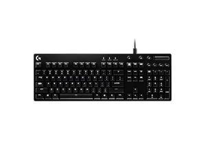 Logitech G610 Orion Blue Wired Gaming Mechanical Keyboard Monochrome Backlight Blue Switches - Black