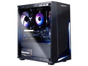 H.E. BS Desktop PC, AMD Ryzen 5 2400G 3.60GHz,16GB DDR4 RAM, 500 GB SSD, WiFi, USB, Windows 10 Pro Computer,Black