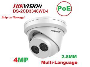 Hikvision DS-2CD3346WD-I 4MP PoE IR Turret Dome Camera Replace DS-2CD2345FWD-I 2.8mm Hikvision DS-2CD3346WD-I 4MP PoE IR Turret Dome Camera Replace DS-2CD2345FWD-I 2.8mm