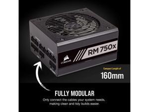 CORSAIR RM Series, RM750x, 750 Watts, 80+ Gold Certified, Fully Modular Power Supply
CP-9020179-CN