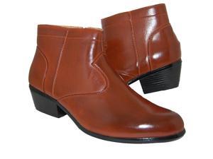KRAZY SHOE ARTISTS Men's Leather Lined 2 Inch Cuban Heel Boot KRAZY SHOE ARTISTS Men's Leather Lined 2 Inch Cuban Heel Boot