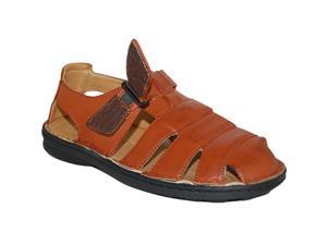 KRAZY SHOE ARTIST Men's Brown Fisherman Sandal KRAZY SHOE ARTIST Men's Brown Fisherman Sandal