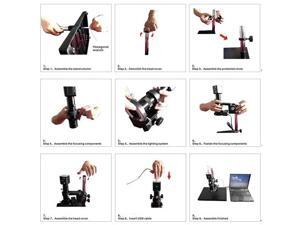 Supereyes T004 250X-1000X USB 5.0 MP Industrial Digital Microscope