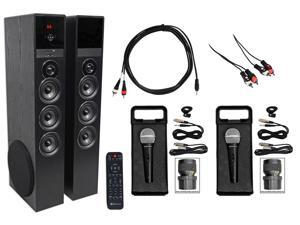 Rockville All-in-one Bluetooth Home Theater/Karaoke Machine System w/(2) Mics Rockville All-in-one Bluetooth Home Theater/Karaoke Machine System w/(2) Mics