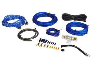 Rockville RWK81 8 Gauge Complete Amp Installation Wire Kit with 100% Copper RCA