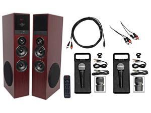 Rockville All-in-one Bluetooth Home Theater/Karaoke Machine System+Subs+(2) Mics Rockville All-in-one Bluetooth Home Theater/Karaoke Machine System+Subs+(2) Mics