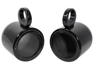 Pair Rockville MAC65B 6.5" Black Aluminum Wakeboard Tower Speaker Pod Enclosures Pair Rockville MAC65B 6.5" Black Aluminum Wakeboard Tower Speaker Pod Enclosures