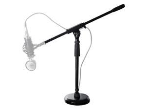 Rockville Desktop Mic Stand w/ Steel Round Base + Fixed Boom + Rubber Pad Rockville Desktop Mic Stand w/ Steel Round Base + Fixed Boom + Rubber Pad