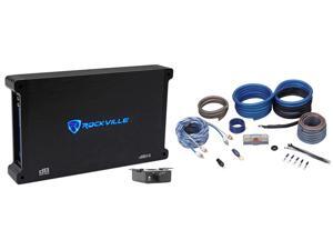 Rockville dB14 4000 Watt/2000w RMS Mono Class D 2Ohm Car Audio Amplifier+Amp Kit Rockville dB14 4000 Watt/2000w RMS Mono Class D 2Ohm Car Audio Amplifier+Amp Kit
