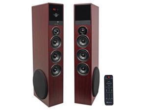Rockville TM150C Cherry Powered Home Theater Tower Speakers 10" Sub/Blueooth/USB Rockville TM150C Cherry Powered Home Theater Tower Speakers 10" Sub/Blueooth/USB