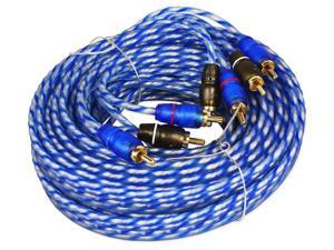Rockville RTR204 20 Foot 4 Channel Twisted Pair RCA Cable Split Pin, 100% Copper Rockville RTR204 20 Foot 4 Channel Twisted Pair RCA Cable Split Pin, 100% Copper