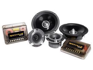 Pair Rockville X6.5C Competition 6.5" 1000W Component Speakers/Titanium Tweeters Pair Rockville X6.5C Competition 6.5" 1000W Component Speakers/Titanium Tweeters