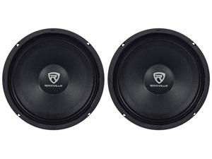 4 Rockville RM88PRO 8" 8 Ohm 1200 Watt SPL Midrange/Mid-Bass Car Speakers Details about    