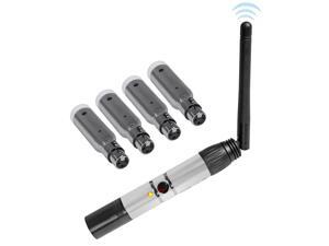 Rockville DMX-WTR Rechargeable Wireless DJ DMX Lighting Transmitter+4) Receivers Rockville DMX-WTR Rechargeable Wireless DJ DMX Lighting Transmitter+4) Receivers