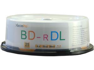 XtremPro BD-R DL 4X 50GB 260Min Double Layer Blu-Ray 25 Pack Blank Discs in Spindle - 11129 XtremPro BD-R DL 4X 50GB 260Min Double Layer Blu-Ray 25 Pack Blank Discs in Spindle - 11129