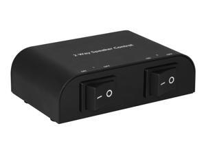 Xtrempro 2 Way Speaker Switch, 1 in 2 Out Way Pair Stereo Speaker Selector W/Screw Type Connections Metal Non-Slip Box - Black (61049) Xtrempro 2 Way Speaker Switch, 1 in 2 Out Way Pair Stereo Speaker Selector W/Screw Type Connections Metal Non-Slip Box - Black (61049)