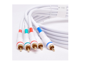 AYA 75Ft (75 Feet) 5-RCA Component Video/Audio Male to Male Cable AYA 75Ft (75 Feet) 5-RCA Component Video/Audio Male to Male Cable
