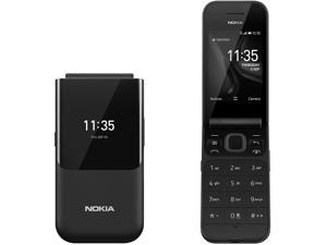 Nokia 2720 Flip 4G 2.8" Dual-core 2 MP Snapdragon 205 Phone, GSM Unlocked Chinese Model, No Warranty (Black)