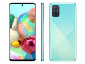 Samsung Galaxy A71 (A715F) 6.7" Super AMOLED Plus Screen, 128GB Memory + 6GB RAM, in-Screen Fingerprint, US + Global 4G LTE, GSM Unlocked, International Model - (Prism Crush Blue) Samsung Galaxy A71 (A715F) 6.7" Super AMOLED Plus Screen, 128GB Memory + 6GB RAM, in-Screen Fingerprint, US + Global 4G LTE, GSM Unlocked, International Model - (Prism Crush Blue)