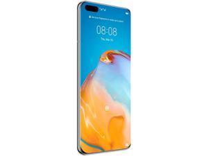 Huawei P40 Pro (ELS-NX9) 6.58" OLED Display, 256GB + 8GB RAM, 5G Ready (GSM Only | No CDMA) Factory Unlocked, Android 10, EMUI 10.1, No Google Play Services - International Version (Silver Frost)
