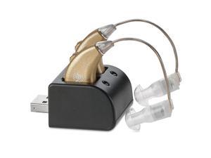 Digital Hearing Amplifiers - Rechargeable BTE Personal Sound Amplifier Pair  with USB Dock - Premium Behind the Ear Sound Amplification - By NewEar -  Newegg.com