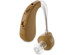 Digital Hearing Amplifier - BTE Behind The Ear Sound Amplifier and Personal Sound Enhancer with Noise Reducing Feature That is Smaller & Discreet - Ready to Wear in Any Left or Right Ear