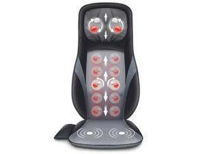 [Snailax Official Shop ] Shiatsu Back Massager with Heat -Deep Kneading Massage Chair Pad with Adjustable Intensity, Shiatsu Chair Massager to Relax Full Body Muscle Pain SL234