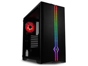 BitFenix Saber Case BFC-SBR-300-KKGSK-RP, ATX/Micro ATX/Mini ITX Form Factor, Tempered Glass Side Panel, Addressable RGB/ Aluminum Front Panel, AURA SYNC/Mystic Light/RGB Fusion Compatible BitFenix Saber Case BFC-SBR-300-KKGSK-RP, ATX/Micro ATX/Mini ITX Form Factor, Tempered Glass Side Panel, Addressable RGB/ Aluminum Front Panel, AURA SYNC/Mystic Light/RGB Fusion Compatible