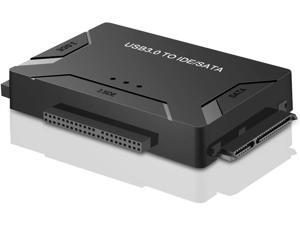 USB 3.0 to IDE/SATA Converter Hard Drive Adapter with Power Switch for 2.5"/3.5"SATA HDD/SSD & IDE HDD Drives Optical Drive, Support 5TB, Include 12V 2A Power Adapter & USB 3.0 Cable USB 3.0 to IDE/SATA Converter Hard Drive Adapter with Power Switch for 2.5"/3.5"SATA HDD/SSD & IDE HDD Drives Optical Drive, Support 5TB, Include 12V 2A Power Adapter & USB 3.0 Cable