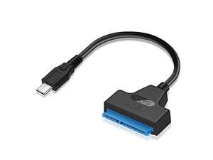 2 Pack SATA to USB-C Cable, Aigrous USB-C (Thunderbolt 3) to SATA III 7+15 Pin Hard Driver Adapter w/UASP Compatible for 2.5 inch HDD and SATA III 2 Pack SATA to USB-C Cable, Aigrous USB-C (Thunderbolt 3) to SATA III 7+15 Pin Hard Driver Adapter w/UASP Compatible for 2.5 inch HDD and SATA III