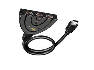 HDMI Switch, Aigrous 4K HDMI Splitter 3 in 1 Out,3 Port HDMI Switch 3x1 Switch Splitter with Pigtail Cable Supports Full HD 4K 1080P 3D Player HDMI Switch, Aigrous 4K HDMI Splitter 3 in 1 Out,3 Port HDMI Switch 3x1 Switch Splitter with Pigtail Cable Supports Full HD 4K 1080P 3D Player