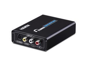 Aigrous 3RCA AV CVBS Composite & S-Video R/L Audio to HDMI Converter Adapter Upscaler Support 720P/1080P with 3RCA S-Video Cable for DVD VCR PS2 PS3 Xbox HDTV Aigrous 3RCA AV CVBS Composite & S-Video R/L Audio to HDMI Converter Adapter Upscaler Support 720P/1080P with 3RCA S-Video Cable for DVD VCR PS2 PS3 Xbox HDTV