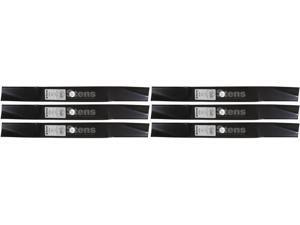 6 Pack Stens 310-045 HD Notched Air Lift Blade for Gravely 04919100 Kees 483046