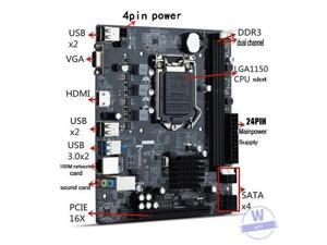 H81 1150 motherboard desktop computer DDR3 Dual channel mainboard LGA1150 I3 I5 I7(170mm*190mm)