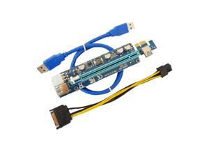 VER 008C PCI-E Riser Express Riser Card 1x to 16x 6Pin PCIe Riser Card for BTC Miner Machine VER 008C PCI-E Riser Express Riser Card 1x to 16x 6Pin PCIe Riser Card for BTC Miner Machine