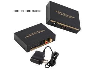 Hdmi To Hdmi+AUDIO,HDMI Audio Extractor Splitter to SPDIF RCA Stereo L/R Analog Output ConverterSplitter Adapter with Power Adaptor Hdmi To Hdmi+AUDIO,HDMI Audio Extractor Splitter to SPDIF RCA Stereo L/R Analog Output ConverterSplitter Adapter with Power Adaptor